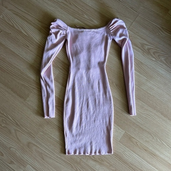Hera Collection Pink Ribbed Cut Out Bodycon Dress Small - Picture 8 of 8